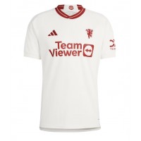 Camisa de Futebol Manchester United Donny van de Beek #34 Equipamento Alternativo 2023-24 Manga Curta